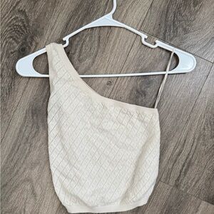 Pacsun La Hearts Cream Knit Top